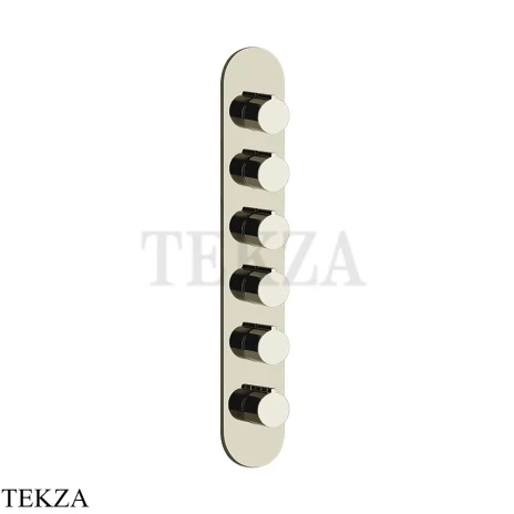 Gessi Ingranaggio-Anello Термостат для душа, 5 потоков, внешняя часть 43070-720, Nickel PVD