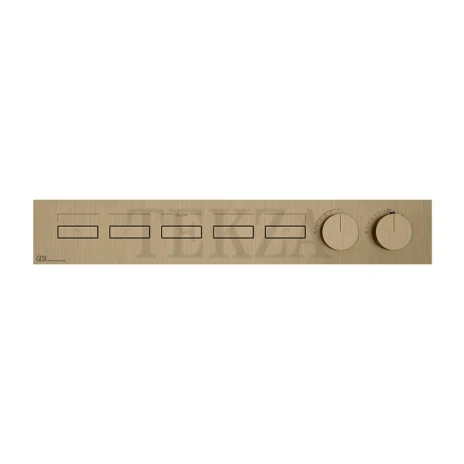 Gessi HI-FI Термостатический смеситель на 5 потоков, внешняя часть 63018-726, бронза Brushed
