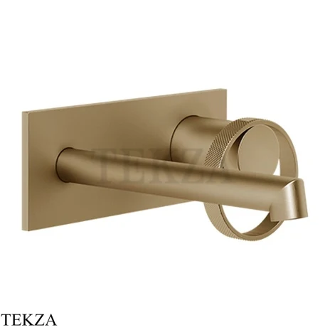 Gessi ANELLO Смеситель для раковины на планке, внешняя часть 63388-726, Warm Steel Br. PVD