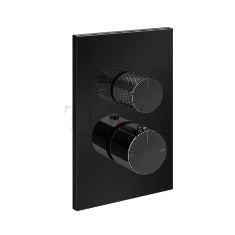 Gessi Inverso Diamantato Термостат для душа, 1 поток, внешняя часть 73633-706, Black Metal PVD