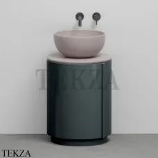 CIELO Arcadia Tiberino Тумба TIMOCC с раковиной Cipria, слив в пол, Fumo