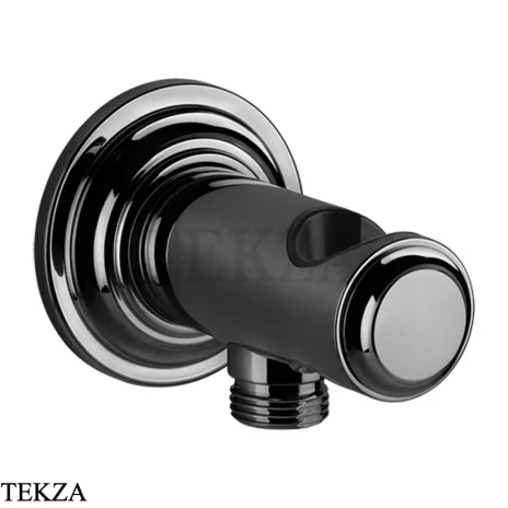 Gessi VENTI20 Держатель для душевой лейки с выводом воды 65161-706, Black Metal PVD