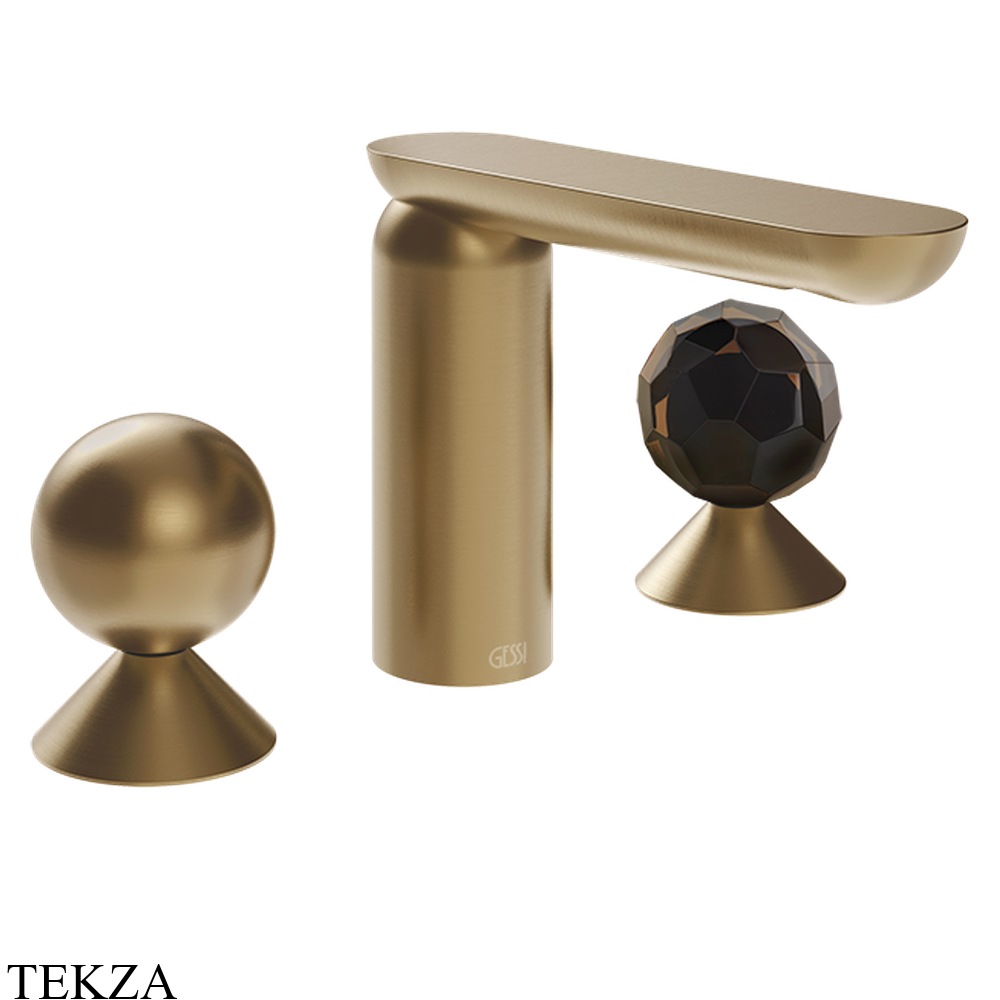 Gessi Perle Смеситель для раковины на 3 отв., без гарнитура 74025-726, бронза Brushed