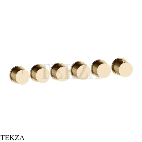 Gessi Habito Bath-shower Термостат на 5 потоков, внешняя часть 63440-735, Warm Bronze