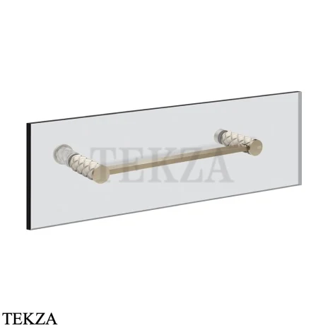 Gessi Pelle Tresse Полотенцедержатель для крепления на стекло, 30 см 78711-432, Crème/ Finox Br. Nickel