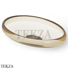 Dea Design Washbasins Раковина настольная овальная Glasstech DD9088 600 R6, Classic Green R6