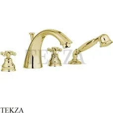 Migliore Lady Смеситель на борт ванны, с душевым гарнитуром 18850, золото глянец