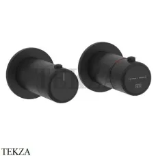 Gessi Goccia Термостат для душа, 2 потока, внешняя часть 33134-299, Matte Black