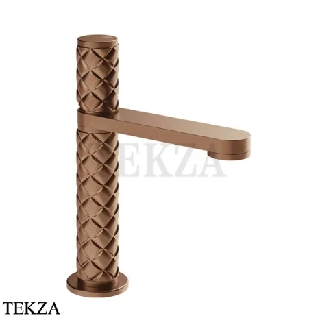 Gessi Pelle Tresse Смеситель для раковины, с донным клапаном 78051-708, Copper Br. PVD