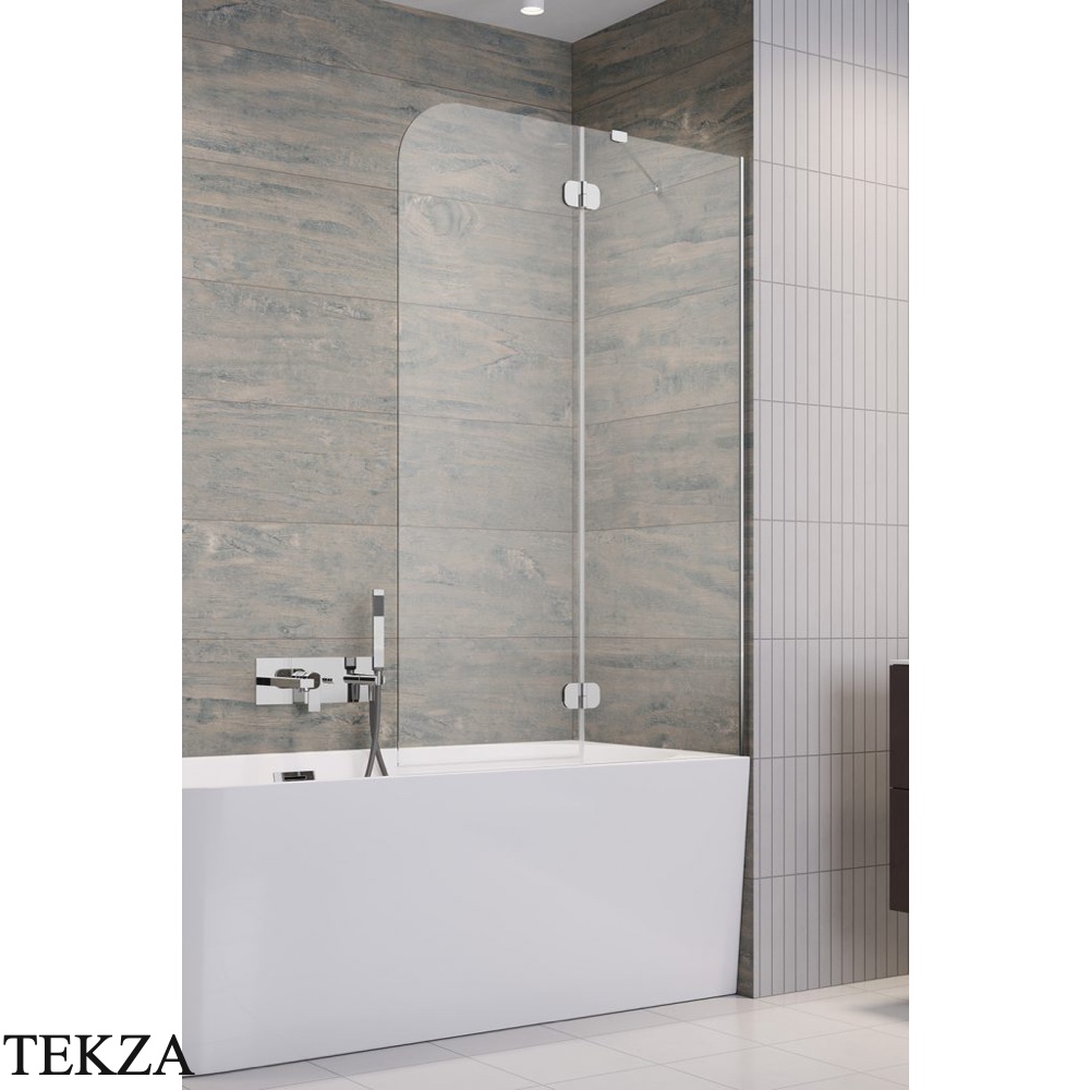 Radaway Torrenta PND Шторка на ванну двустворчатая 120 см, правая R, 12011203-101R, хром глянец