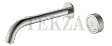 Boheme Tech Смеситель автоматический для раковины из стены на 2 отв. TECH 158/2-NB Nikel Brush