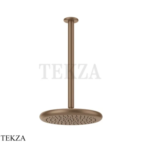 Gessi Goccia Верхний душ с потолочным кронштейном под размер 33768-708, Copper Br. PVD