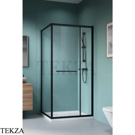 Radaway Alienta SD II Душевая кабина прямоугольная раздвижная 90х80 см, 10192980-54-01, черный матовый