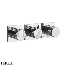 Gessi Incastri Термостат для душа 2 потока, внешняя часть 75334-031, хром глянец