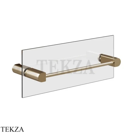 Gessi RILIEVO Полотенцедержатель для крепления на стекло, 30 см 59562-726, Warm Bronze Br. PVD