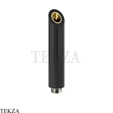 Gessi Душевая лейка Kneipp из черного ABS пластика 32930-246, Gold PVD