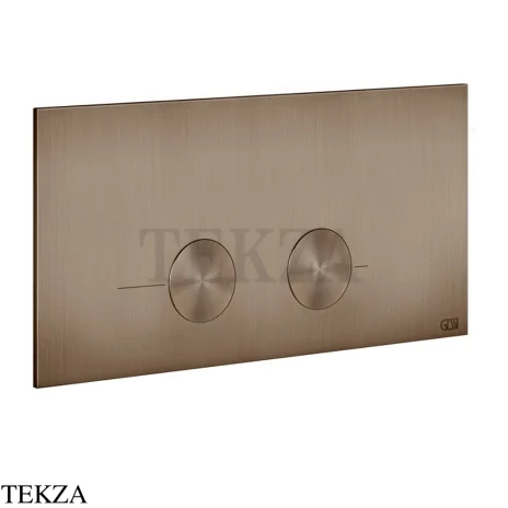 Gessi Total look Клавиша смыва для инсталляции Viega PREVISTA, 54621-761, Coffee Bronze Brushed PVD