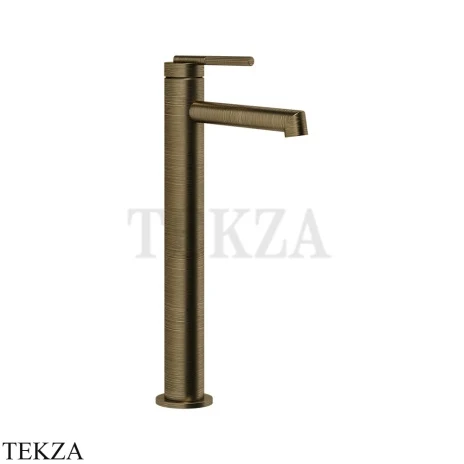 Gessi INGRANAGGIO Смеситель для раковины, высокий, без гарнитура 63504-713, Antique Brass