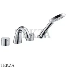 Axor Starck Смеситель на край ванны на 4 отверстия, внешняя часть 10444000, хром глянец