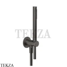 Gessi ANELLO Душевой комплект, стержневая лейка 63329-707, Black Metal Brushed