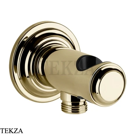 Gessi VENTI20 Держатель для душевой лейки с выводом воды 65161-710, Brass PVD
