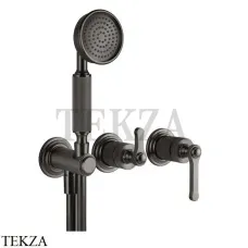 Gessi VENTI20 Смеситель для душа, с гарнитуром внешняя часть 65036-707, Black Metal Brushed Gessi VENTI20 Смеситель для душа, с гарнитуром внешняя часть 65036-707, Black Metal Brushed