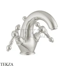 FIMA Carlo Frattini EPOQUE Смеситель для раковины, с донным клапаном F5061/2SN, Brushed nickel