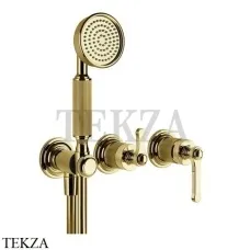Gessi VENTI20 Смеситель для душа, с гарнитуром внешняя часть 65036-246, Gold PVD Gessi VENTI20 Смеситель для душа, с гарнитуром внешняя часть 65036-246, Gold PVD