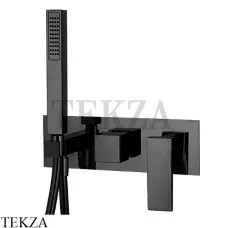 FIMA Carlo Frattini Zeta Смеситель для душа 2 потока, с гарнитуром F3989NX2NS, черный матовый
