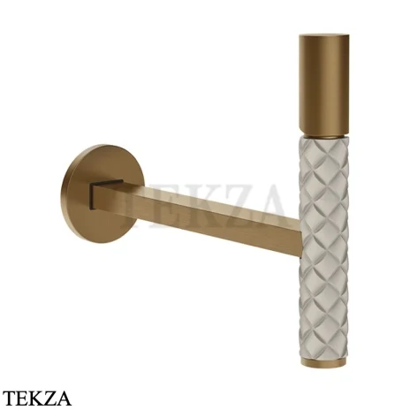Gessi Pelle Tresse Смеситель для раковины, внешняя часть 78688-448, Crème/Deep Bronze Br. PVD