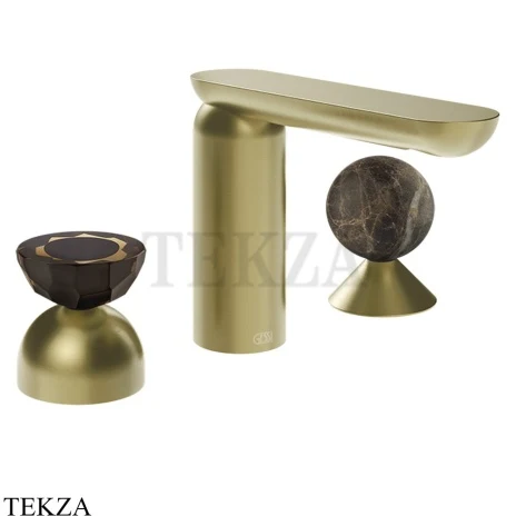 Gessi Perle Смеситель для раковины на 3 отв., без гарнитура 74818-727, шампань Brushed