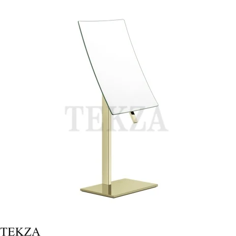 Gessi Rettangolo Зеркало косметическое поворотное х2, без подсветки 20988-710, Brass PVD