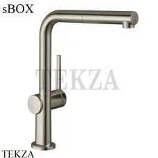 Hansgrohe Talis M54 Смеситель для кухни с вытяжным изливом 270 1jet sBox 72809800, сталь