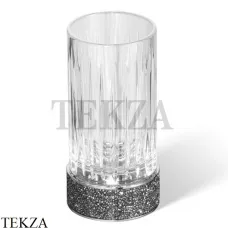 Decor Walther ROCKS Стакан для зубных щеток Swarovski® 0934200, хром-стекло граненое
