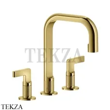 Gessi INCISO Смеситель для раковины средний, без гарнитура 58014-246, Gold PVD