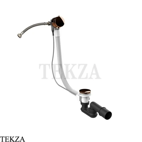 Gessi Колонна сливная для ванны, наполнение через перелив 01080-030, Copper PVD