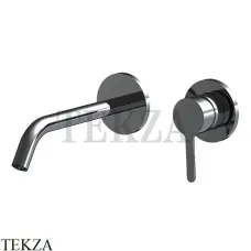 FIMA Carlo Frattini SNAP Смеситель для раковины 200, внешняя часть F3121WLX8CS, Brushed black chrome
