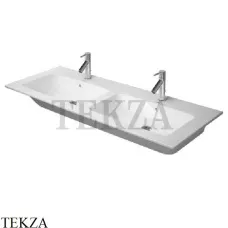 Duravit ME by Starck Раковина двойная с переливом 2336130000, белый глянец Duravit ME by Starck Раковина двойная с переливом 2336130000, белый глянец