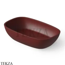 Dea Design Washbasins Раковина настольная скругленная Solid Surface DD9079 600 17, Red Wine №17