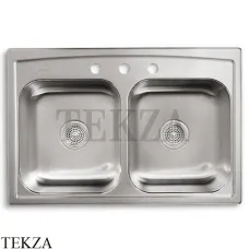 Kohler Toccata Мойка для кухни с 3 отв. под смеситель K-3346-3-NA, нержавеющая сталь Kohler Toccata Мойка для кухни с 3 отв. под смеситель K-3346-3-NA, нержавеющая сталь