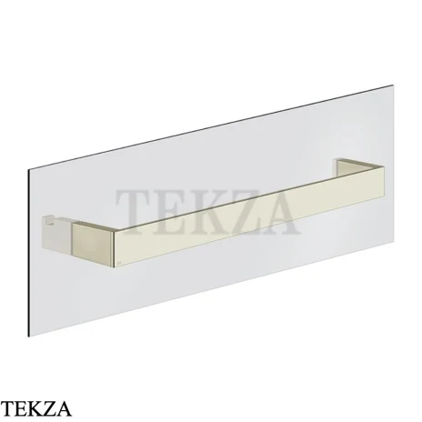 Gessi Rettangolo Полотенцедержатель для крепления на стекло, 45 см 20963-720, Nickel PVD