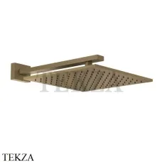 Gessi Rettangolo shower Верхний душ с кронштейном 15185-713, Antique Brass Gessi Rettangolo shower Верхний душ с кронштейном 15185-713, Antique Brass
