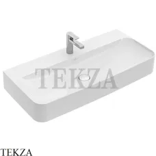 Villeroy & Boch FINION Раковина подвесная 100х47, скрытый перелив ViFlow 4168ABR1, белый глянец, ceramicplus Villeroy & Boch FINION Раковина подвесная 100х47, скрытый перелив ViFlow 4168ABR1, белый глянец, ceramicplus