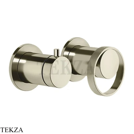 Gessi ANELLO Смеситель для душа с переключателем 2 потока ванна-душ 63380-720, Nickel PVD