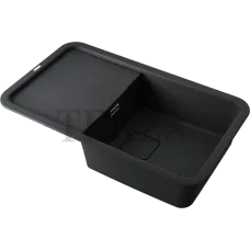 Omoikiri Tasogare 86 Кухонная мойка Artgranit прямоугольная с крылом 4993469 черный