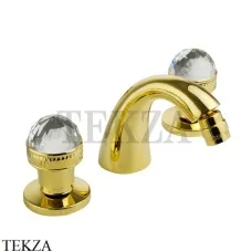 Migliore Axo SWAROVSKI Смеситель для биде, без сливного гарнитура 18504, золото глянец
