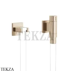 Dornbracht WATER TUBE Kneipp-настенное присоединительное колено с держателем 27821979-46, Brushed Champagne (22kt Gold)