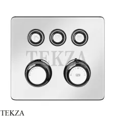 Gessi VENTI20 Термостатический смеситель на 3 потока, внешняя часть 65234-031, хром глянец
