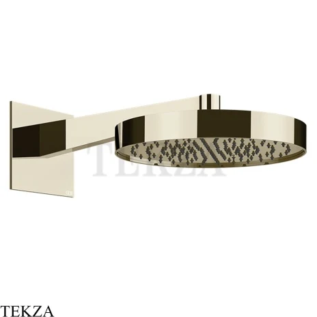 Gessi Incastri Верхняя лейка D30 с кронштейном из стены 63068-720, никель глянец