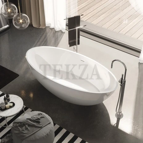 Gruppo Treesse CAREZZA Свободностоящая ванна 170 solid surface V307BL, белый глянец